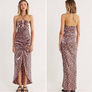 Rumer The Label Soraya Maxi Dress Black Floral